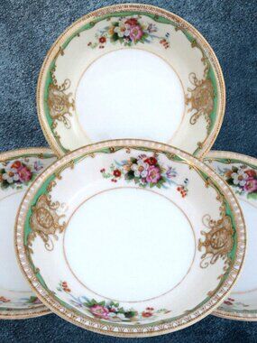 4 Noritake Japan SABINA Fruit Dessert Bowl Dishes ~ 5 1/4"